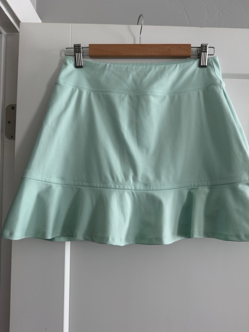 Tommy Bahama Light Mint Ruffle-Hem Skirt